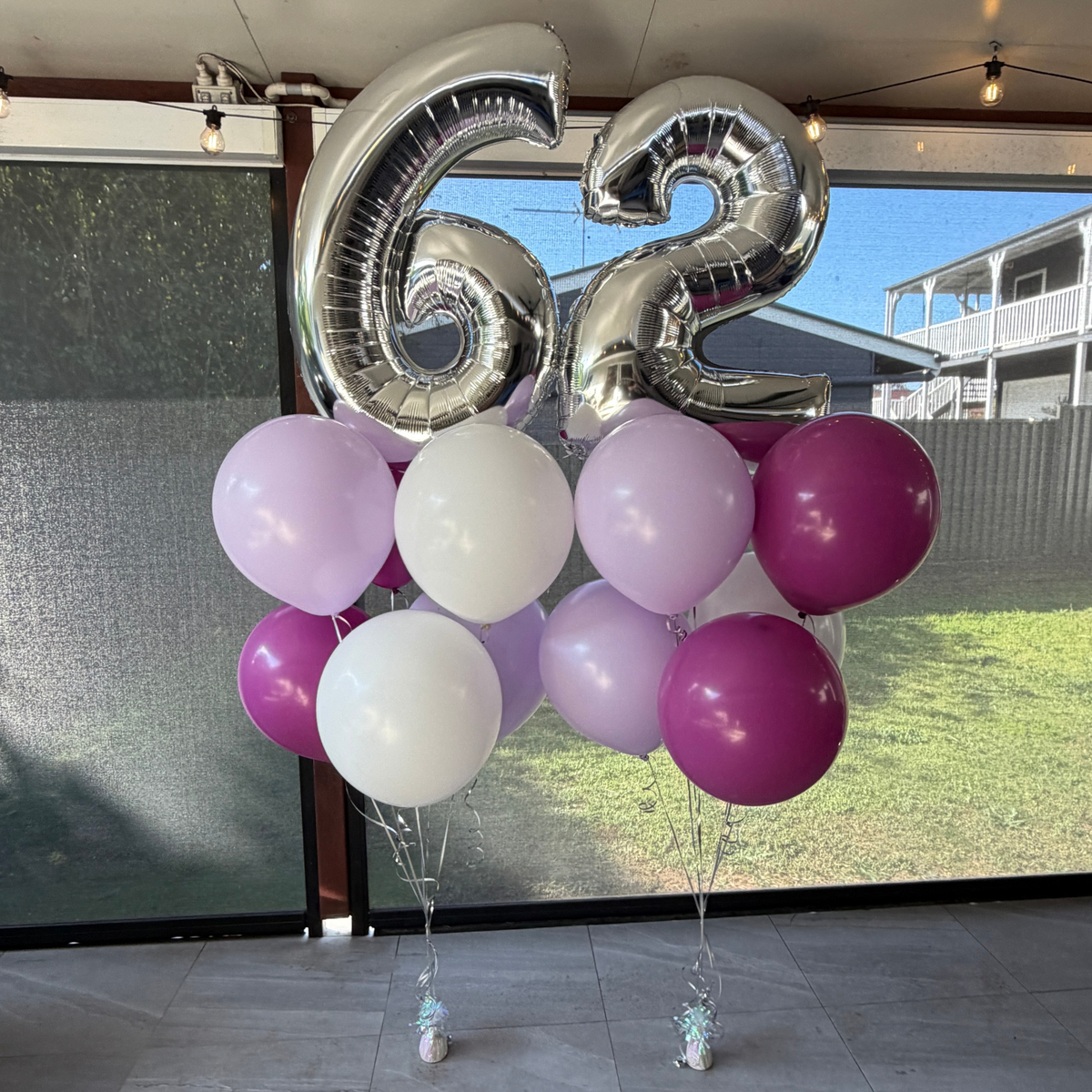 Chunky Double Number Balloon Bouquet