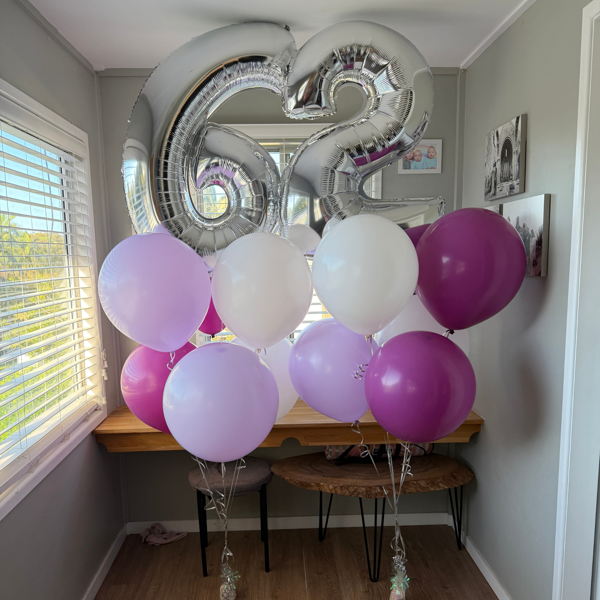 Chunky Double Number Balloon Bouquet