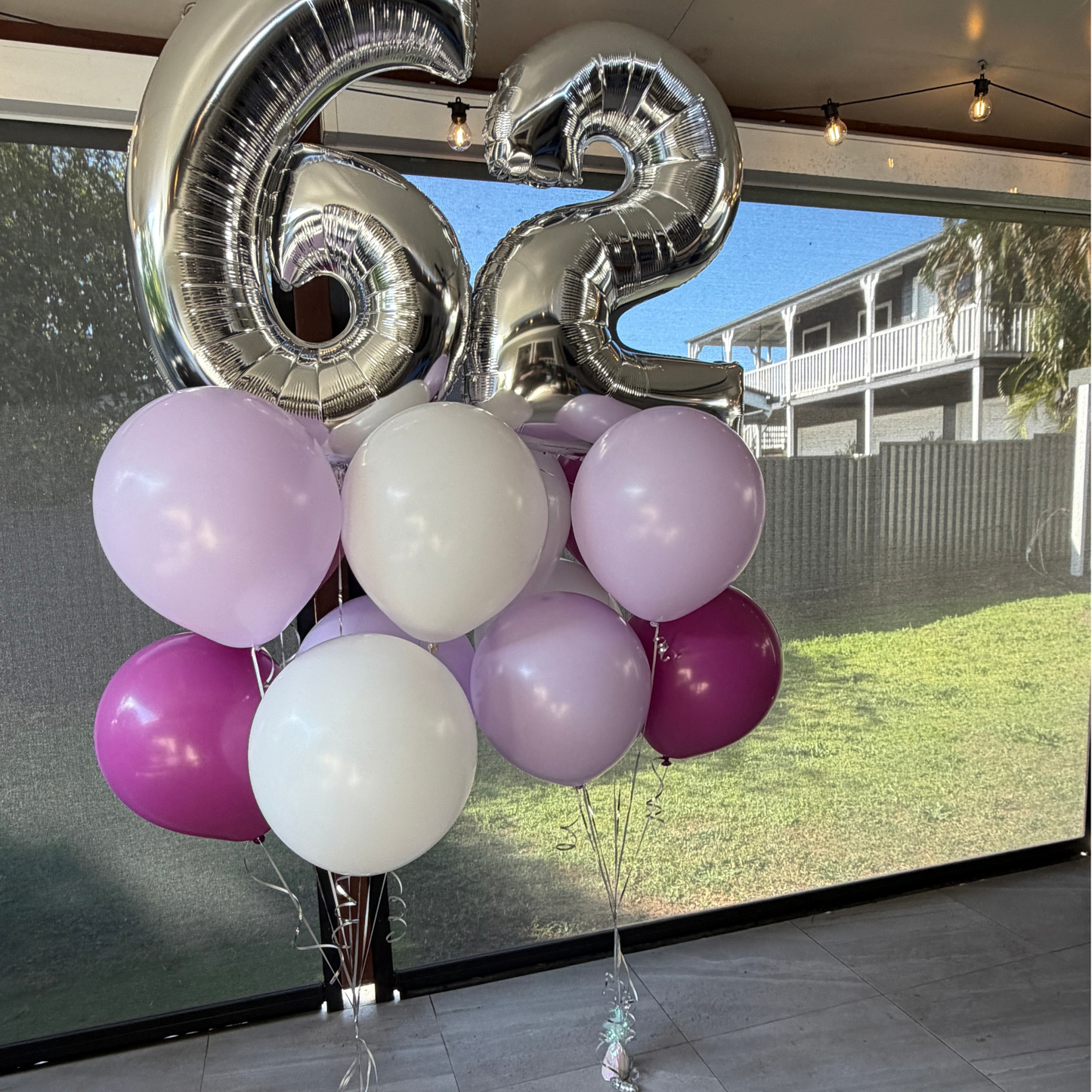 Chunky Double Number Balloon Bouquet
